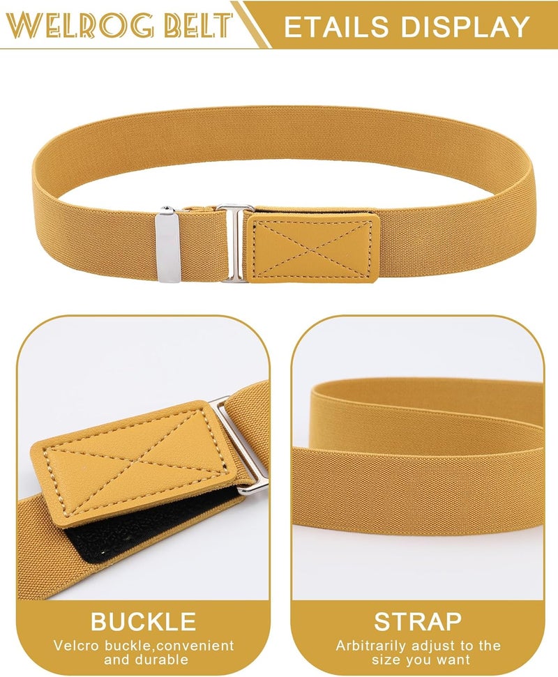 WELROG Kids Belts for Boys - Velcro Buckle Toddler Belt Elastic Adjustable Belt for Boys Girls - Image 3